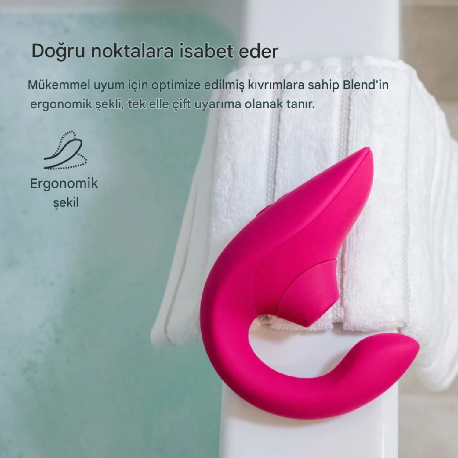 Womanizer Blend Pink Air Pleasure G-Noktası ve Klitoral Rabbit Vibratör ​