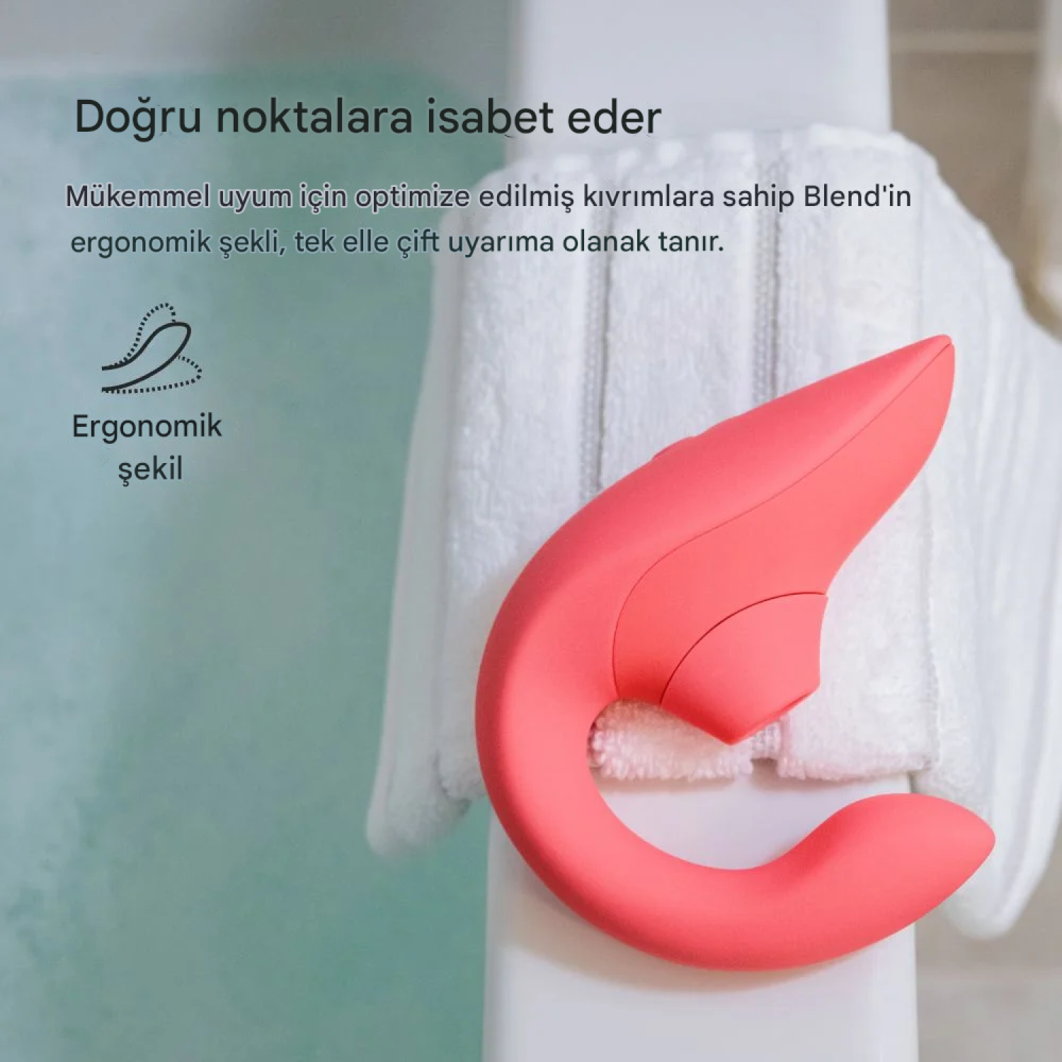 Womanizer Blend Rose Air Pleasure G-Noktası ve Klitoral Rabbit Vibratör ​